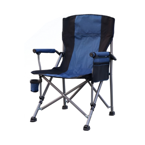 Picture of Two-tone Folding Camping Chair W/ Side Pocket Holder