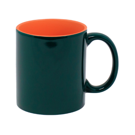 Picture of 11 oz. Two-Tone Colored Ceramic Coffee Mug