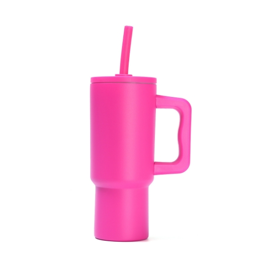 Picture of 40oz Stainless Steel Insulated Flip Straw Tumbler