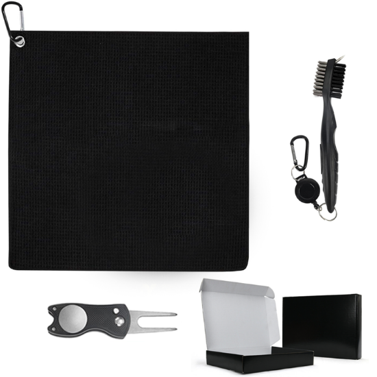 Picture of Essential Golf Cleaning Set Towel/Brush/Divot Tool